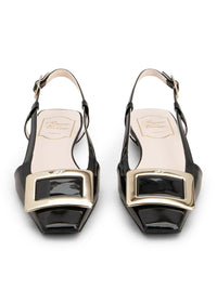 Roger Vivier Roger Vivier Women Belle Vivier Patent Leather Slingback Ballerinas