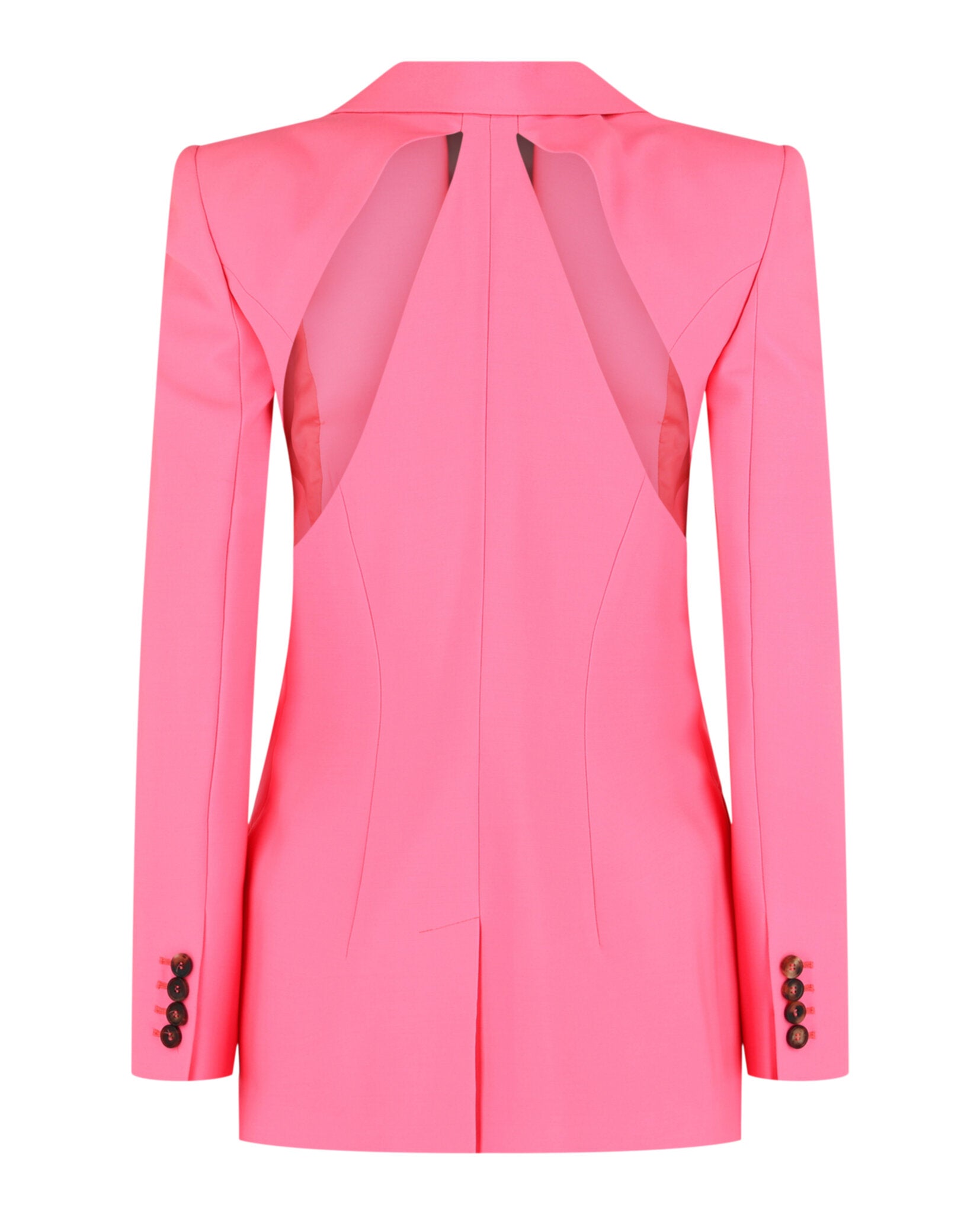 Alexander McQueen Womens Slashed Single-Breasted Blazer