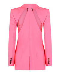 Alexander McQueen Womens Slashed Single-Breasted Blazer
