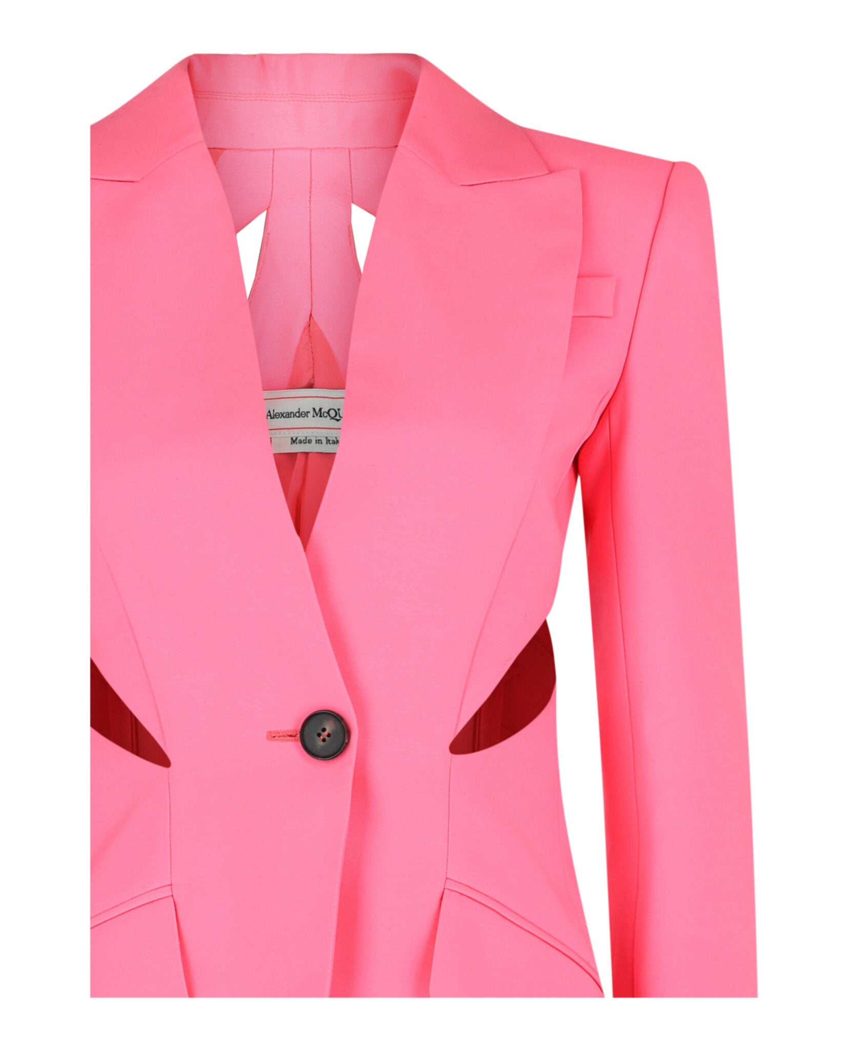 Alexander McQueen Womens Slashed Single-Breasted Blazer
