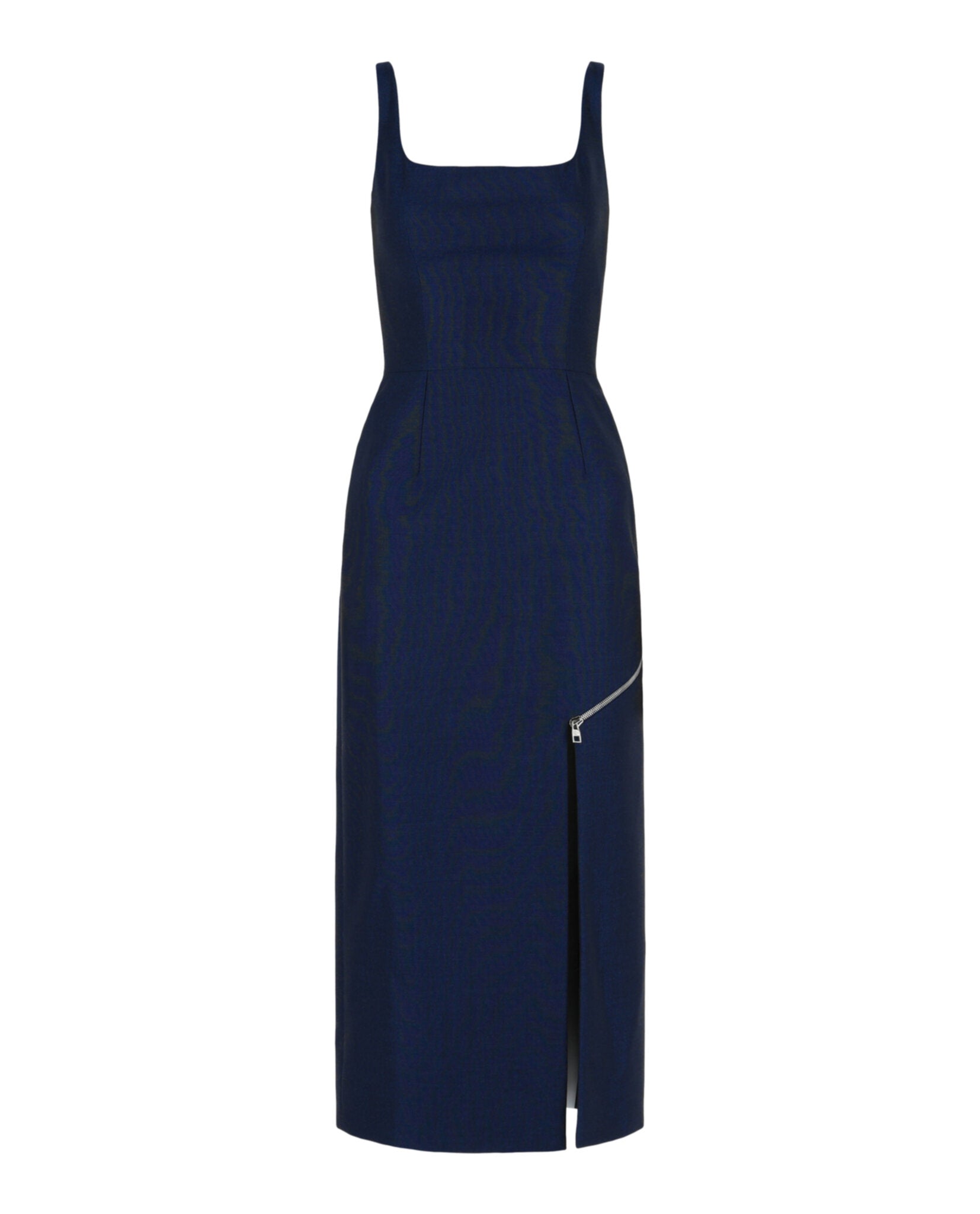 Alexander McQueen Womens Zip Slash Midi Dress
