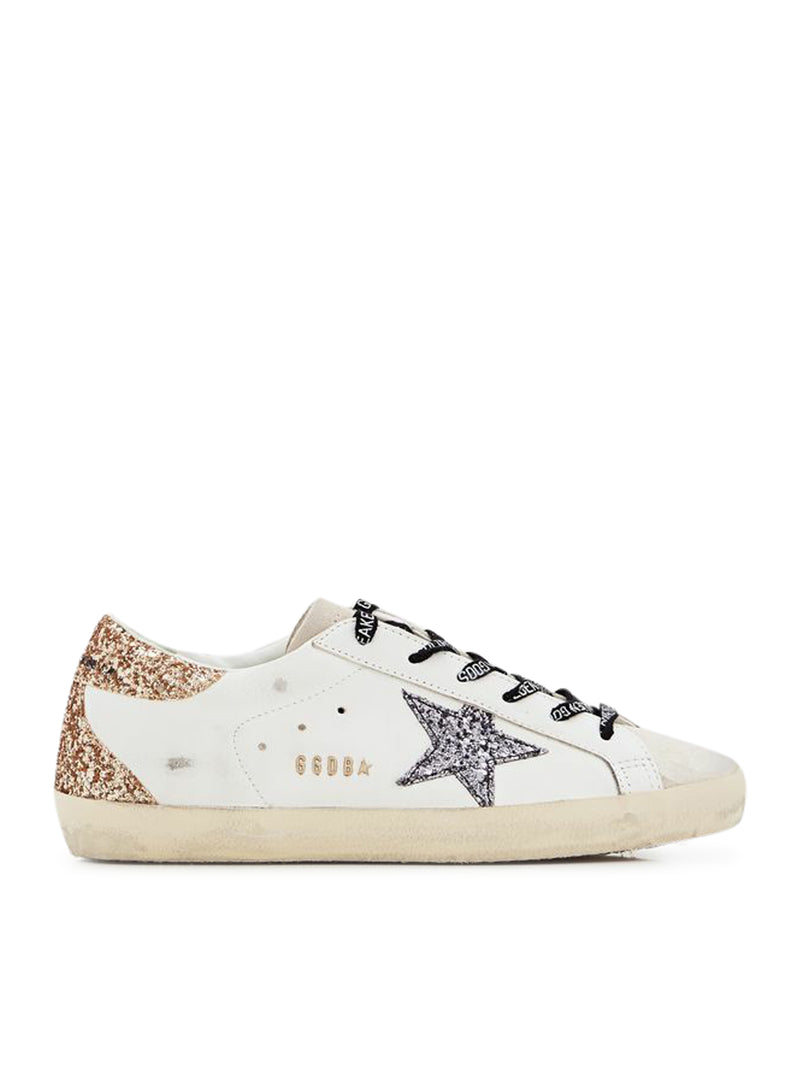 Golden Goose Deluxe Brand Golden Goose Deluxe Brand Women Super-Star Sneakers In Leather And Glitter