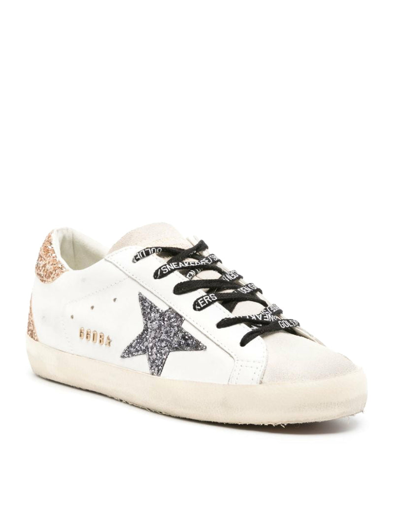 Golden Goose Deluxe Brand Golden Goose Deluxe Brand Women Super-Star Sneakers In Leather And Glitter
