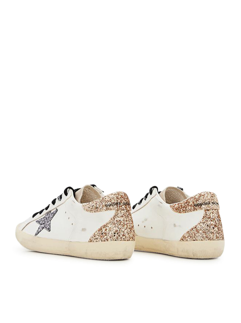 Golden Goose Deluxe Brand Golden Goose Deluxe Brand Women Super-Star Sneakers In Leather And Glitter