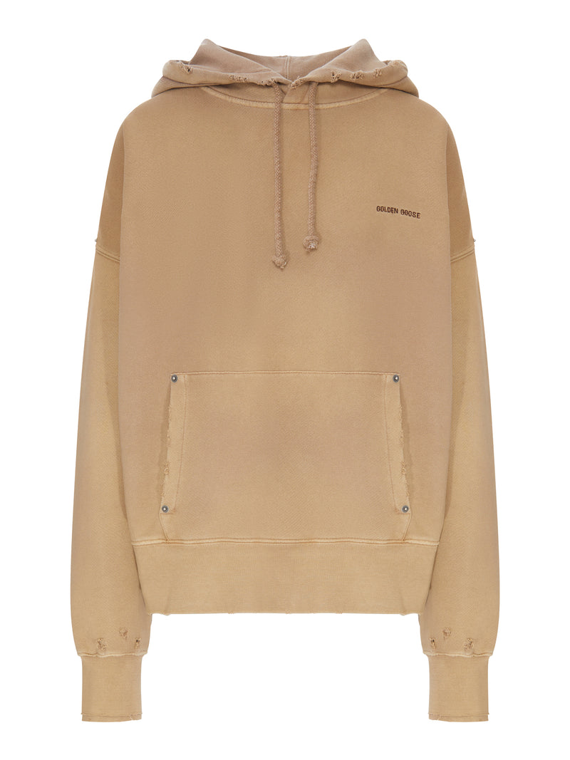 Golden Goose Deluxe Brand Women Hoodie With Destroyed Trim