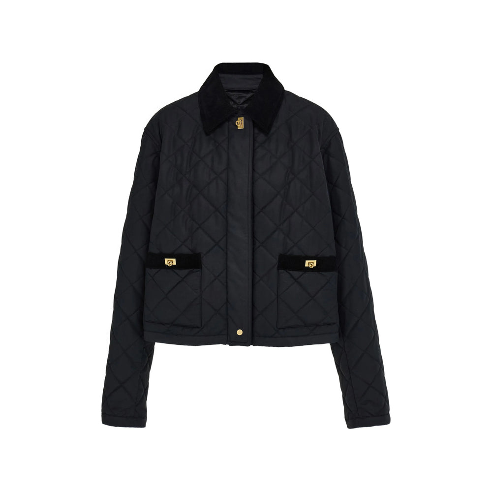 Ferragamo Black Jackets - Puffer Jackets Women