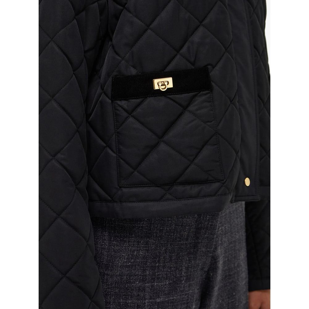 Ferragamo Black Jackets - Puffer Jackets Women
