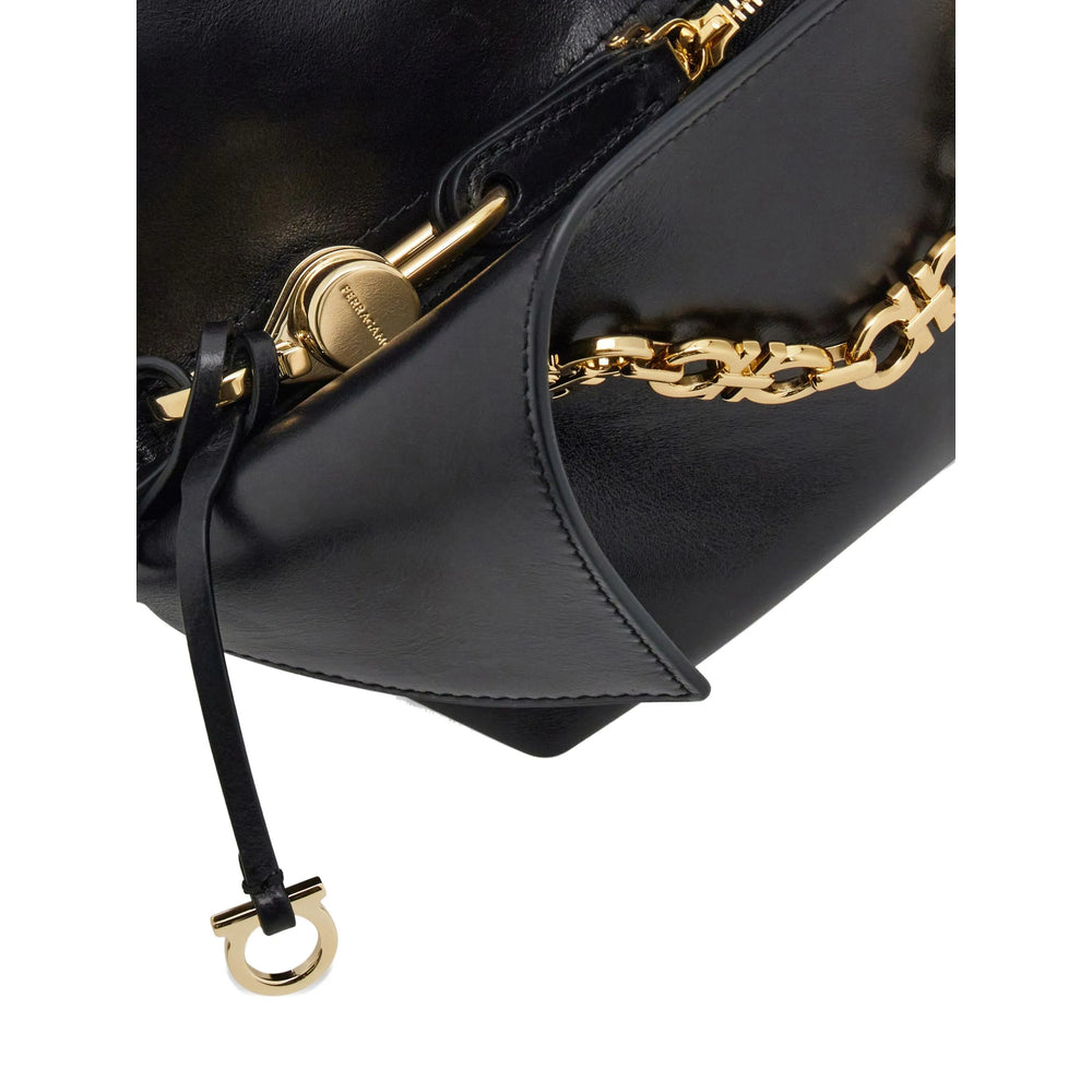 Ferragamo Black Shoulder Bags Women