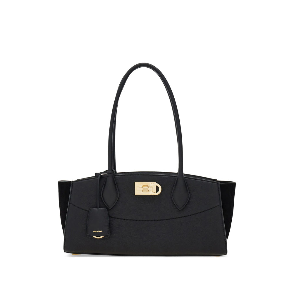 Ferragamo Black Tote Bags Women