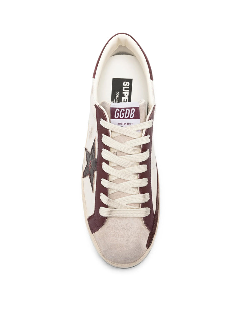 Golden Goose Deluxe Brand Men Superstar Sneakers In Nappa With Croco Star