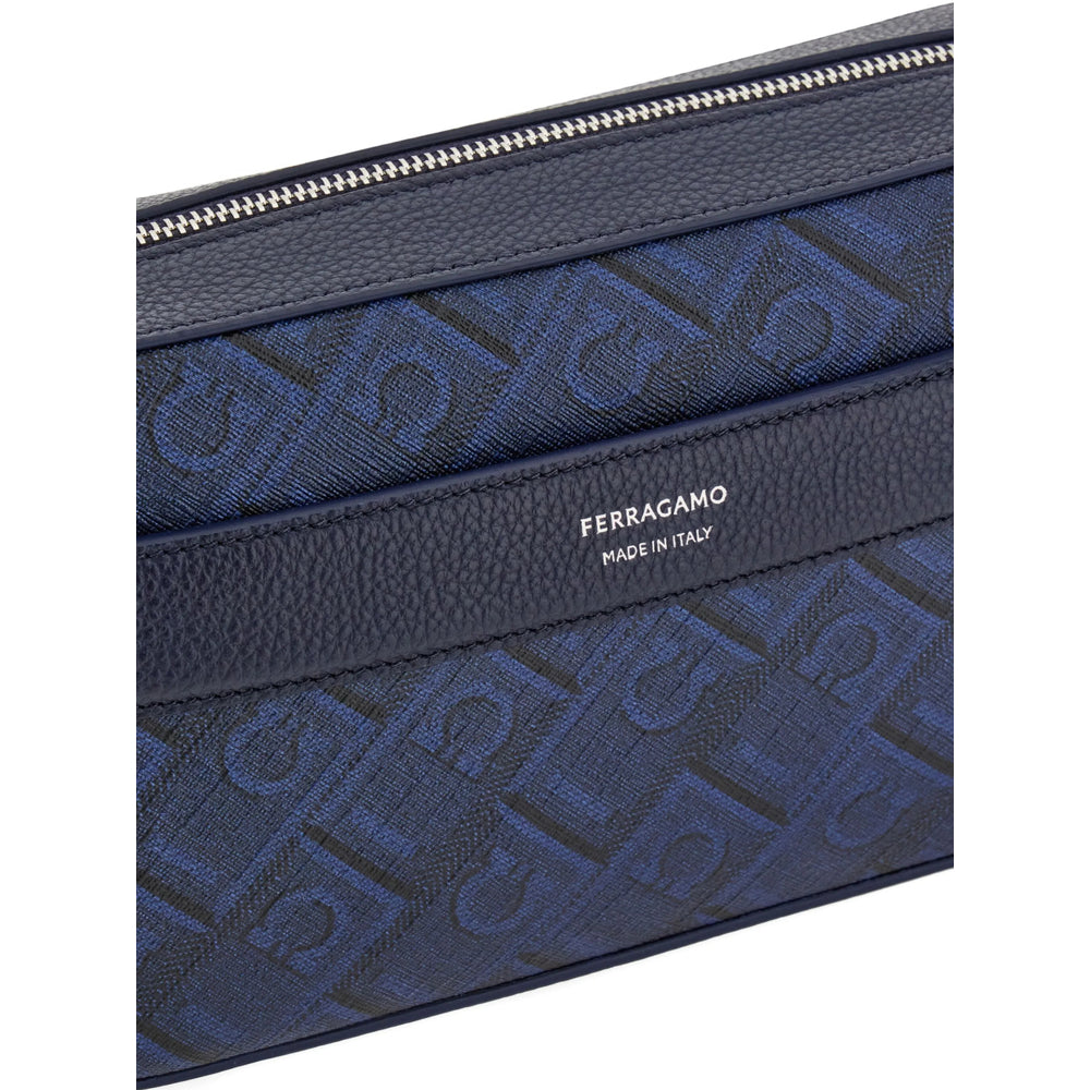 Ferragamo Ferragamo Blue Messenger Bags Men