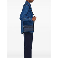 Ferragamo Ferragamo Blue Messenger Bags Men