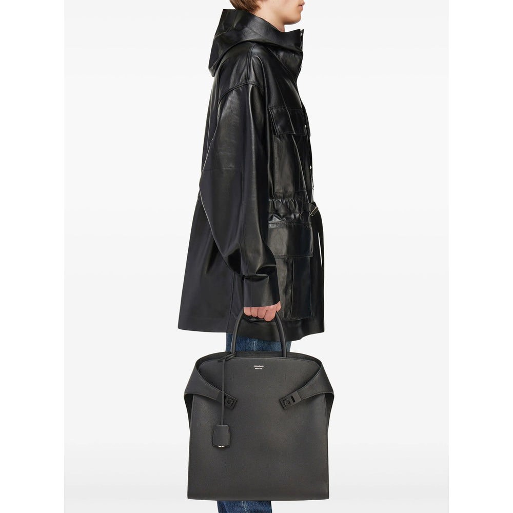 Ferragamo Black Tote Bags Men