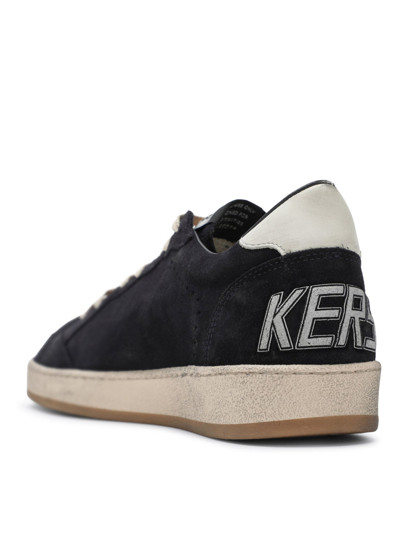 Golden Goose Deluxe Brand Golden Goose Deluxe Brand Men Ball-Star In Dark Blue Suede With White Leather Star