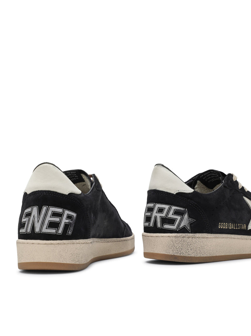 Golden Goose Deluxe Brand Golden Goose Deluxe Brand Men Ball-Star In Dark Blue Suede With White Leather Star