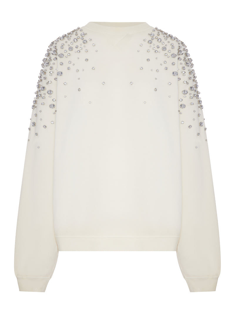Golden Goose Deluxe Brand Golden Goose Deluxe Brand Women Crew-Neck Sweatshirt With Jeweled Appliqués