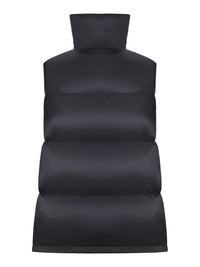 Sacai Women Nylon Vest With High Collar And Drawstring