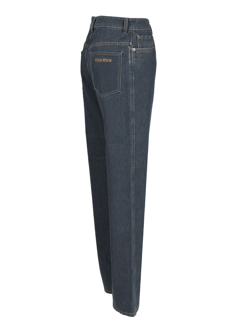 Miu Miu Women Straight-Leg Denim Trousers