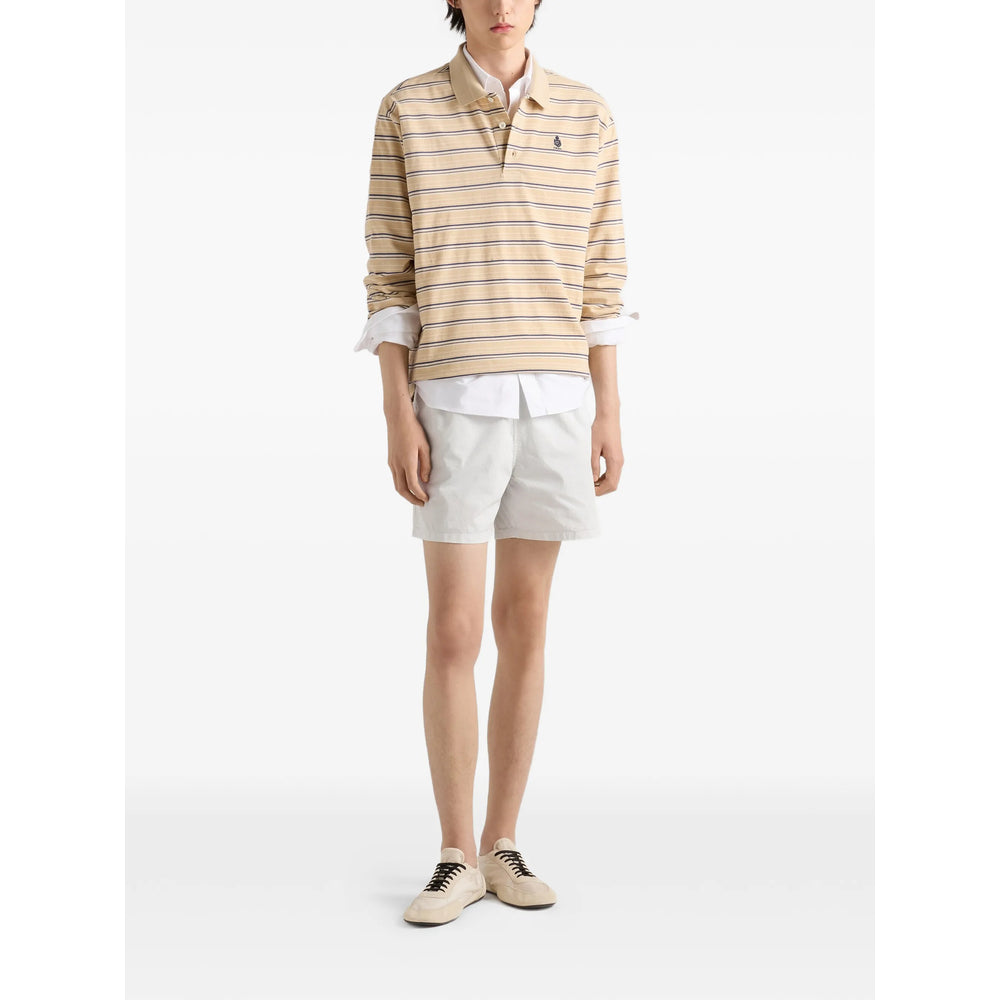 Prada Neutrals Polo Shirts Men