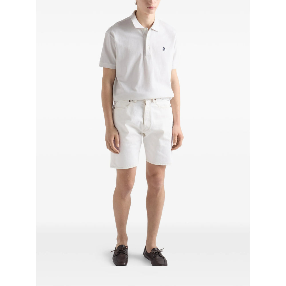 Prada Neutrals Polo Shirts Men