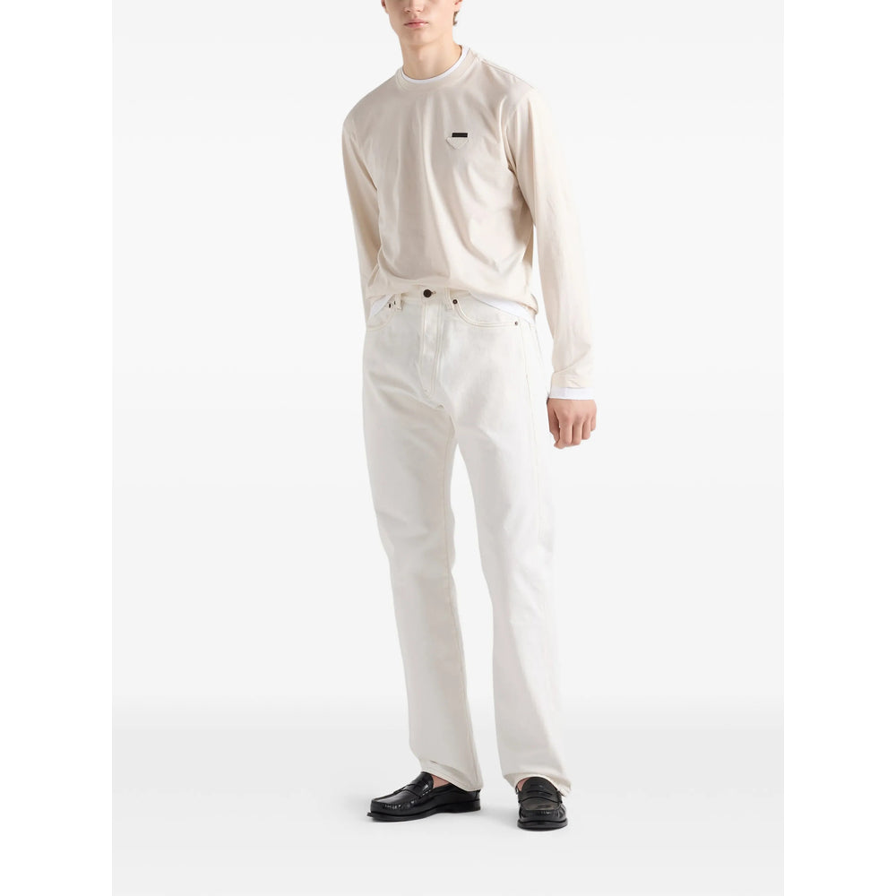 Prada Neutrals T-Shirts & Vests - T-Shirts Men