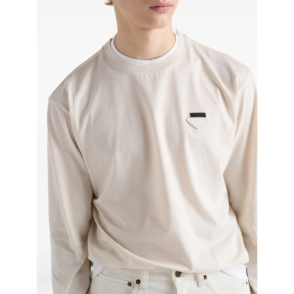 Prada Neutrals T-Shirts & Vests - T-Shirts Men