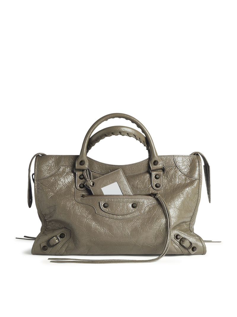 Balenciaga Women Women`S Le City Medium Bag In Military Green