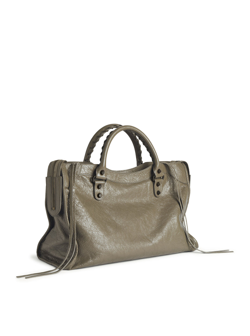 Balenciaga Women Women`S Le City Medium Bag In Military Green