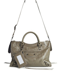 Balenciaga Women Women`S Le City Medium Bag In Military Green