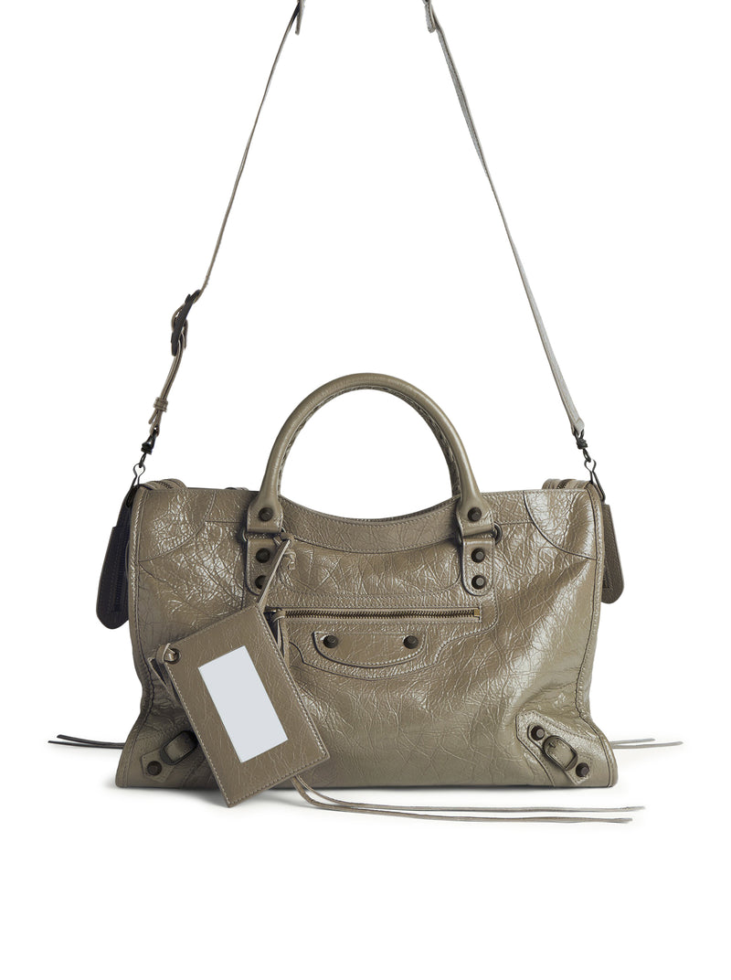 Balenciaga Women Women`S Le City Medium Bag In Military Green