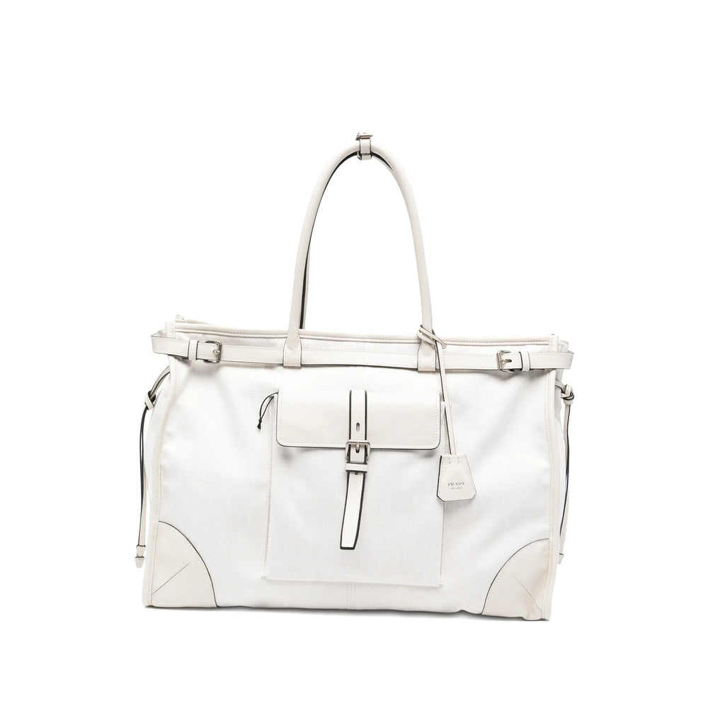 Prada Neutrals Shoulder Bags Men
