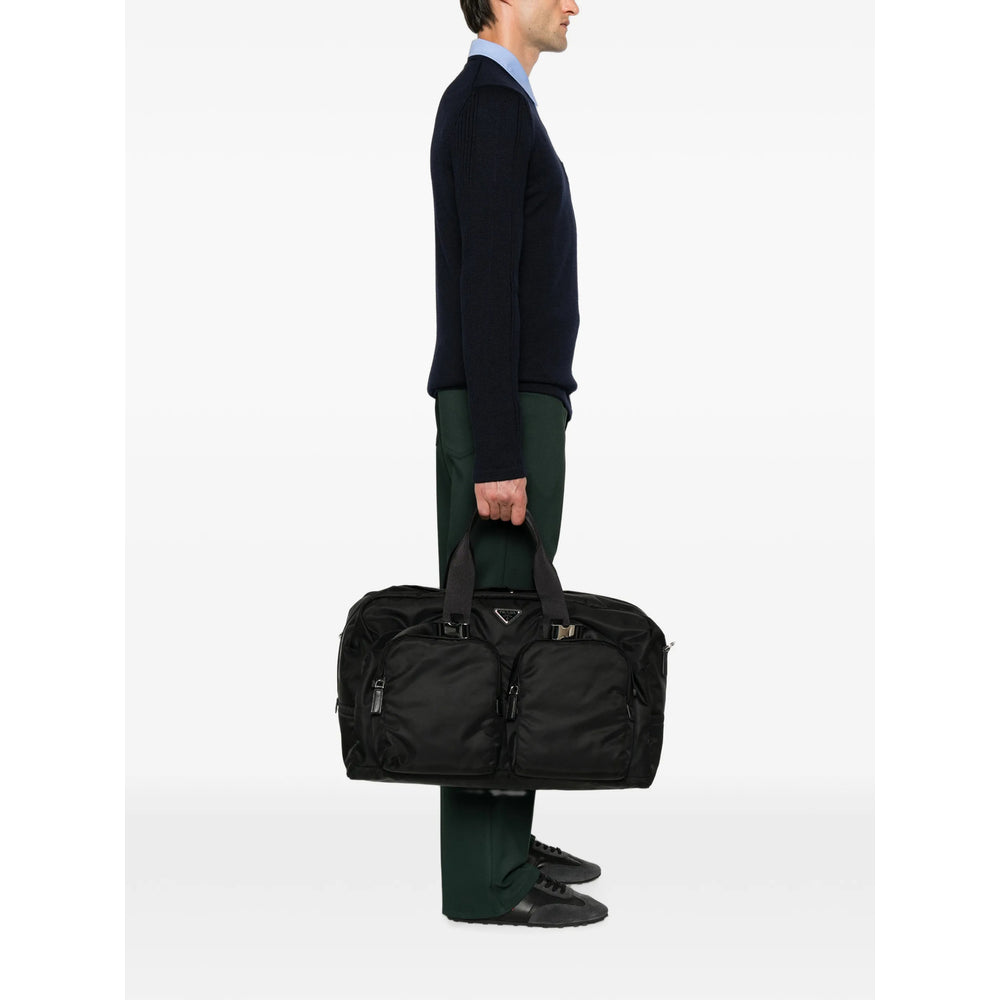 Prada Black Luggage & Holdalls Men