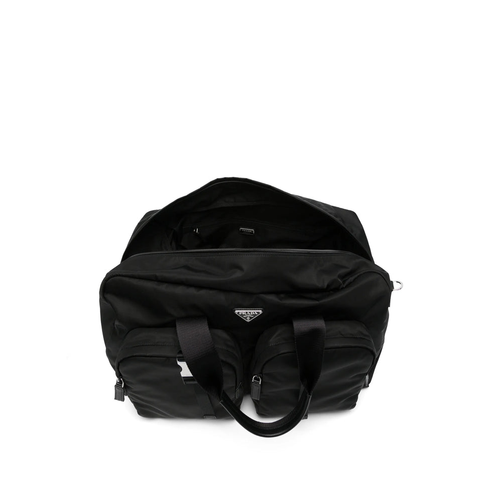 Prada Black Luggage & Holdalls Men