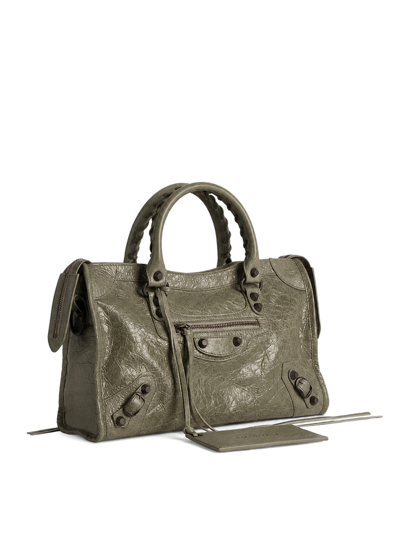 Balenciaga Balenciaga Women Le City Small Bag In Arena Lambskin With Brass Finishing