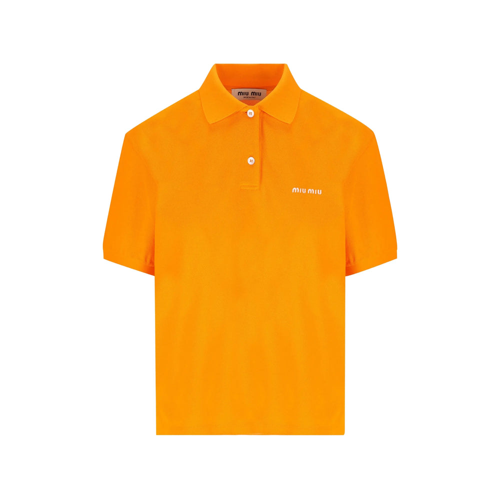 Miu Miu Miu Miu Orange Tops - Polo Tops Women