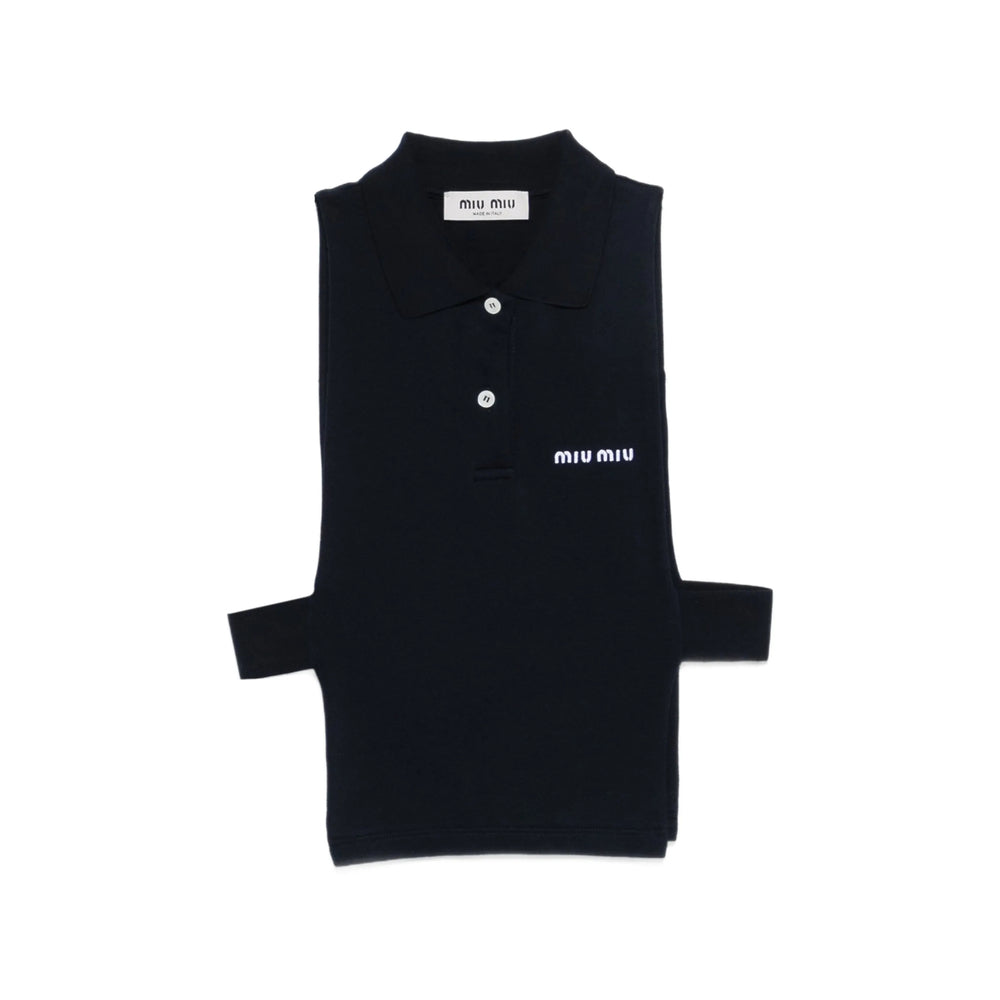 Miu Miu Miu Miu Black Tops - Vests & Tank Tops Women