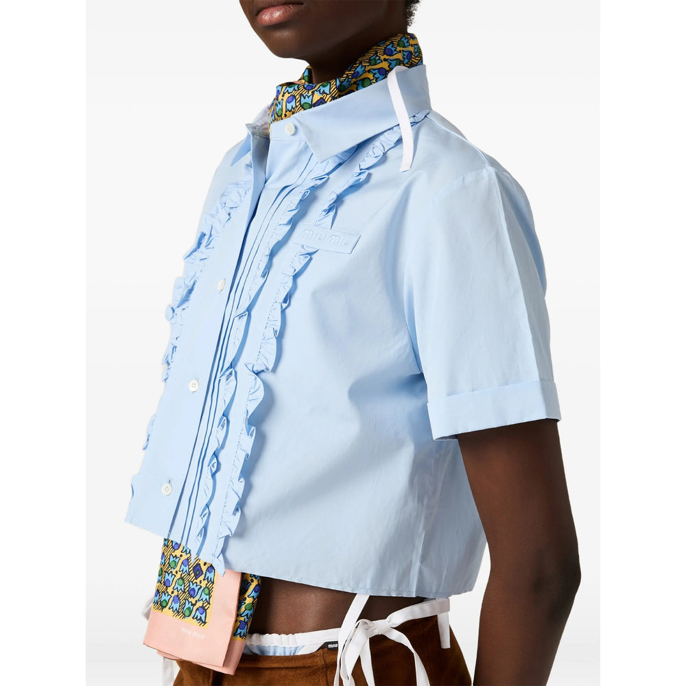 Miu Miu Blue Tops - Shirts Women