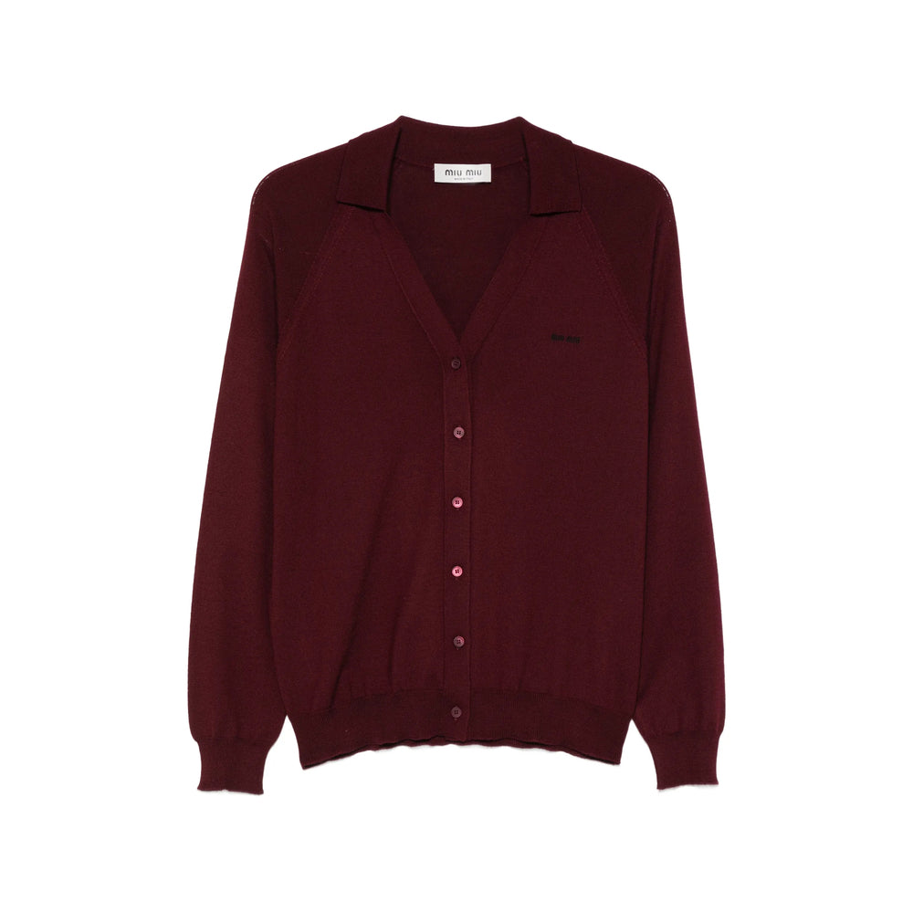 Miu Miu Red Knitwear - Cardigans Women