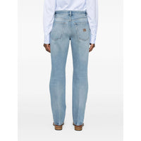 Miu Miu Miu Miu Blue Denim - Straight-Leg Jeans Women