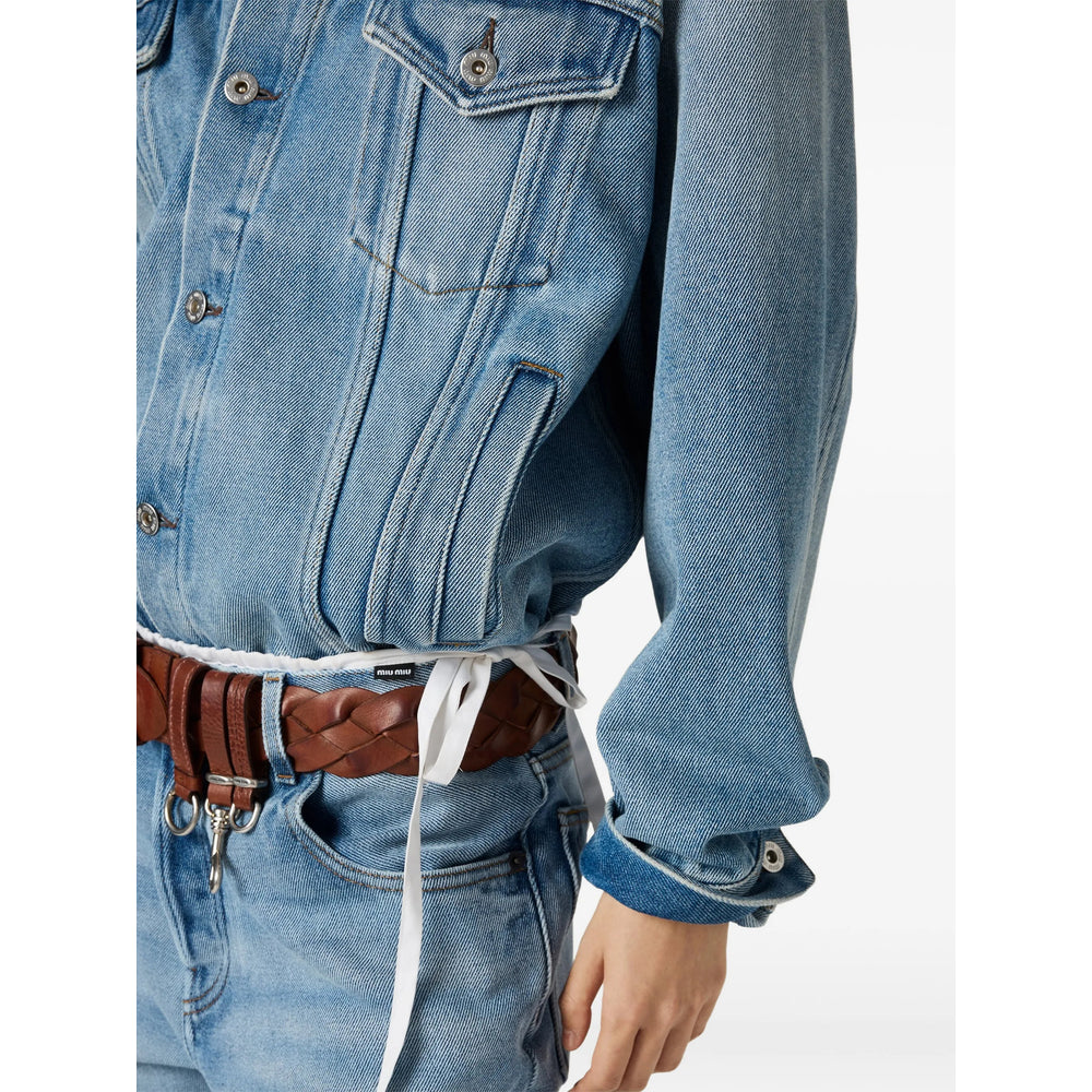 Miu Miu Blue Coats - Oversized Coats Women