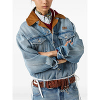 Miu Miu Blue Coats - Oversized Coats Women