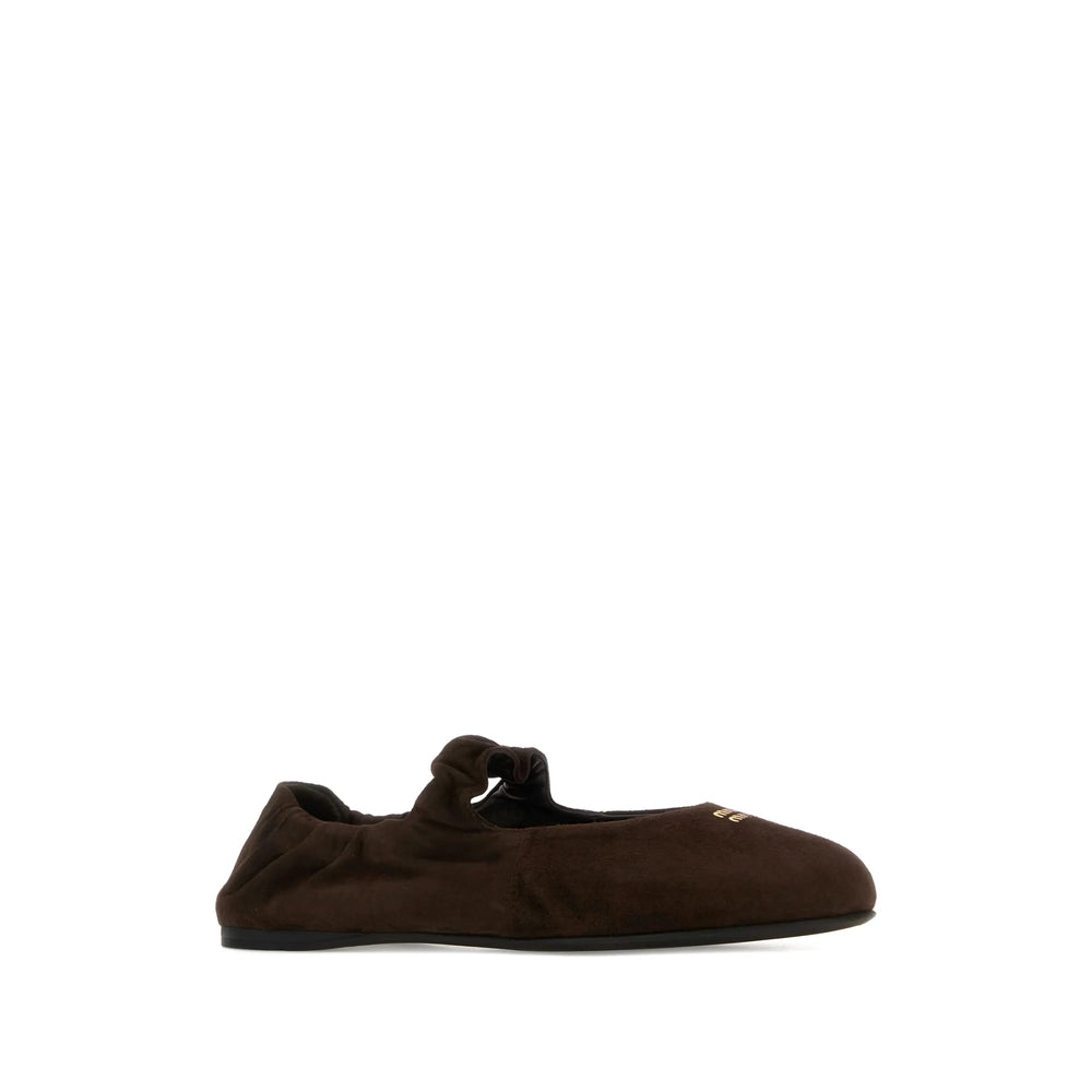 Miu Miu Brown Ballet Flats Women