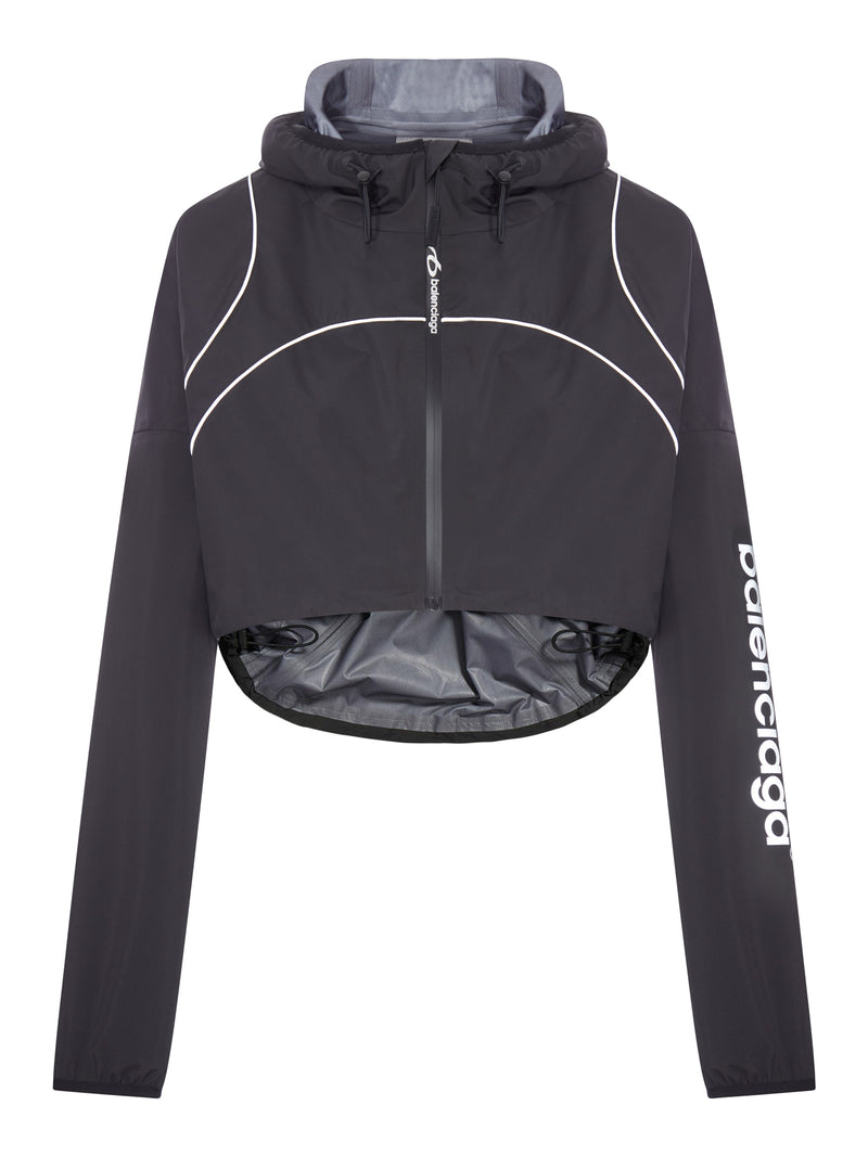 Balenciaga Women Techwear Cropped Jacket In Black
