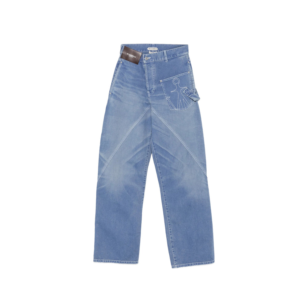 Jw Anderson Jw Anderson Blue Denim - Wide-Leg Jeans Women