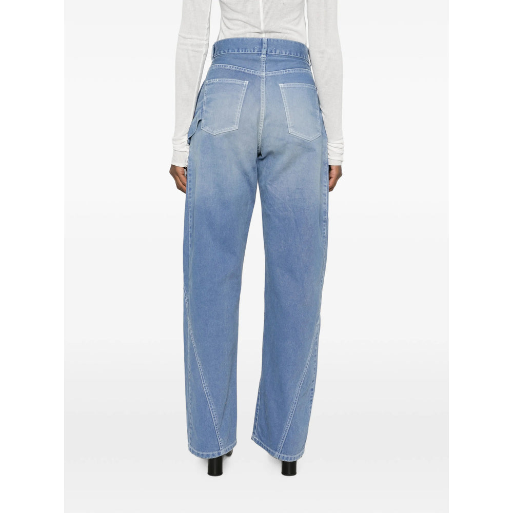 Jw Anderson Jw Anderson Blue Denim - Wide-Leg Jeans Women