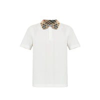Burberry White Polo Shirts Men