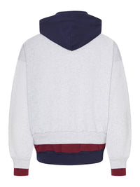 Balenciaga Balenciaga Men Layered Dry Molleton Hoodie With Frayed Lettering