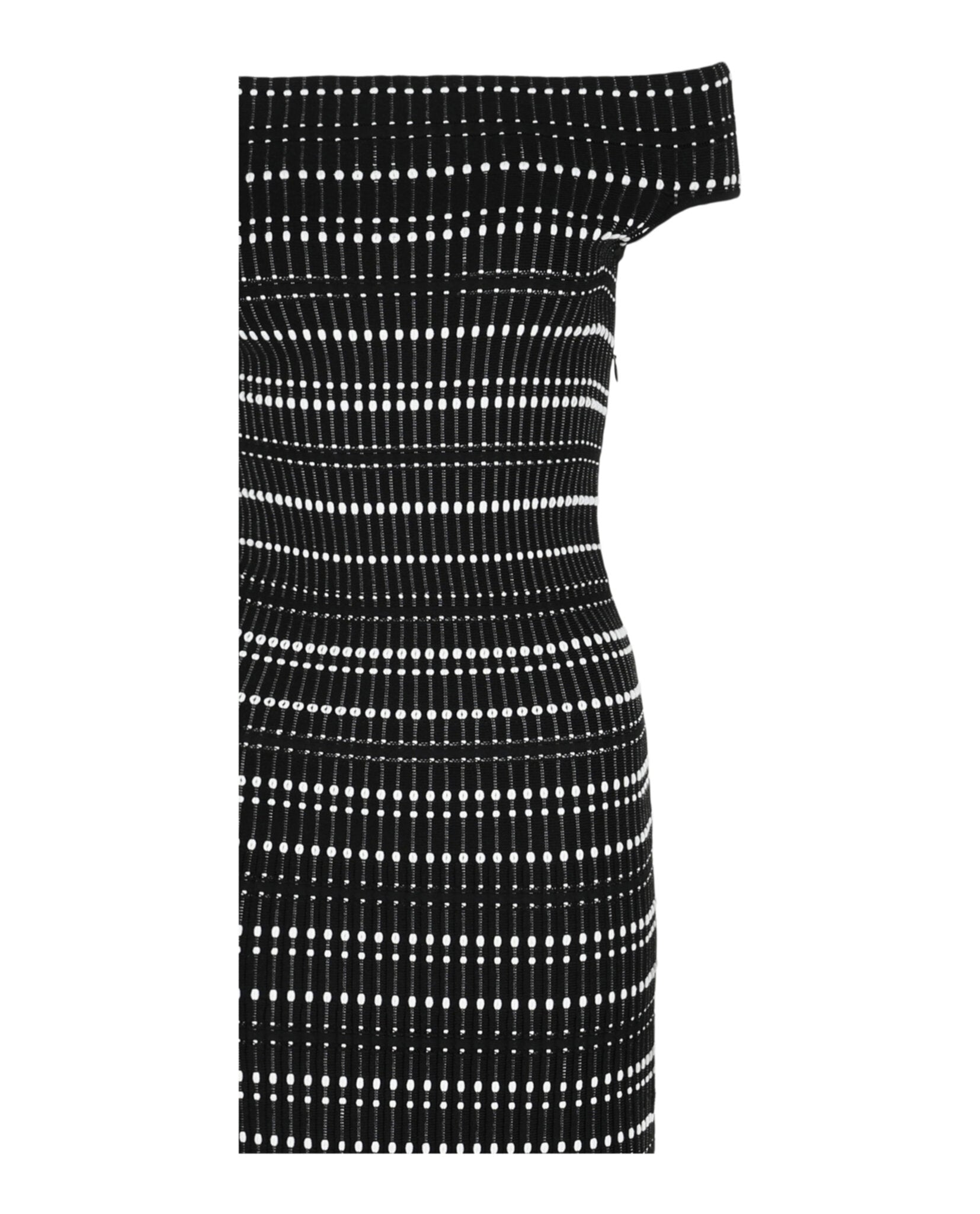 Alexander McQueen Womens Off-The-Shoulder Midi Dress