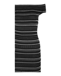 Alexander McQueen Womens Off-The-Shoulder Midi Dress