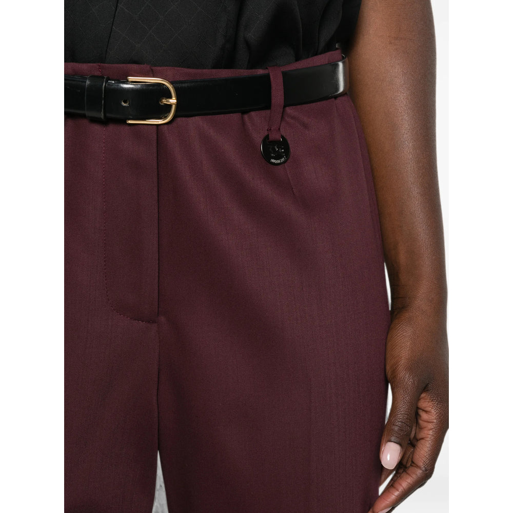 Burberry Burberry Red Trousers - Tailored Trousers Women